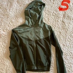 FOREVER 21 GREEN ZIP UP